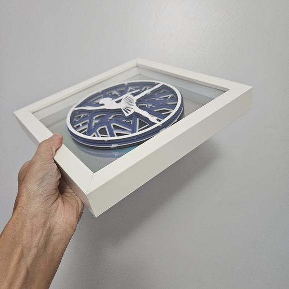 Dancer Shadow Box 3D Art Holographic Background - Picture 10 of 14